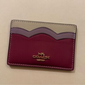 Coach Multicolor Wave Card Holder
